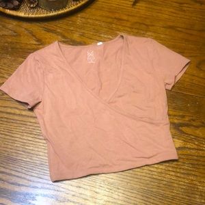PacSun basics wrap crop top
